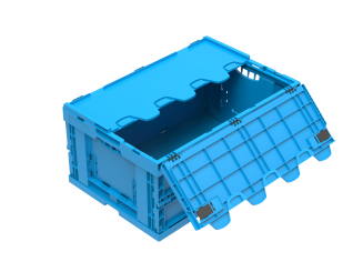 Vouwkrat Falter 6428 DL WALTHER-blauw 600 x 400 x 290 mm 