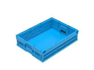Folding box Folding 8622 V1 WALTHER-blue 800 x 600 x 220 mm 