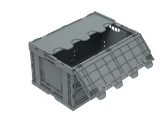 Faltbox Falter 6432 NG DL dunkelgrau 600 x 400 x 330 mm 