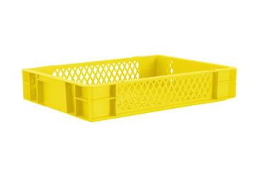 Stacking box Band 75 3 yellow 400 x 300 x 75 mm 