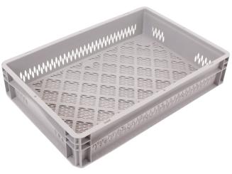 Bac Gerbable Base 6412 2 OG gris 600 x 400 x 120 mm 