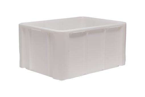 Stacking box Hoss 1 matt white 800 x 600 x 405 mm 