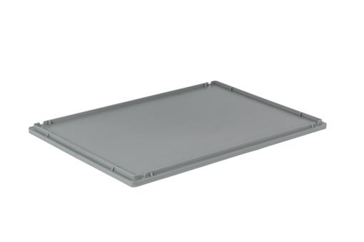 Couvercle coiffant 600 x 400 pour Richess gris 600 x 400 mm 