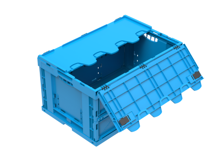 Vouwkrat Falter 6432 NG DL WALTHER-blauw 600 x 400 x 330 mm 