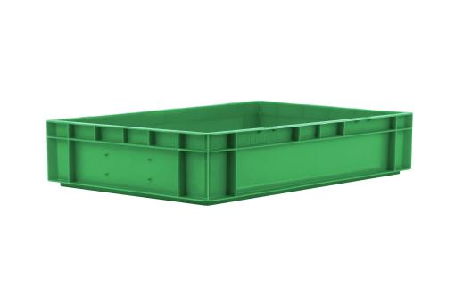 Stacking box Dina 120 1 green 600 x 400 x 120 mm 