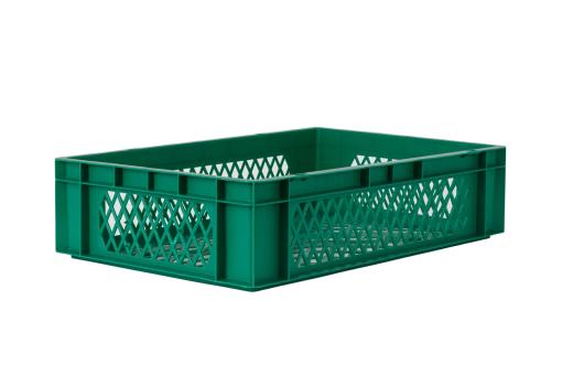 Stacking box Dina 145 3 green 600 x 400 x 145 mm 