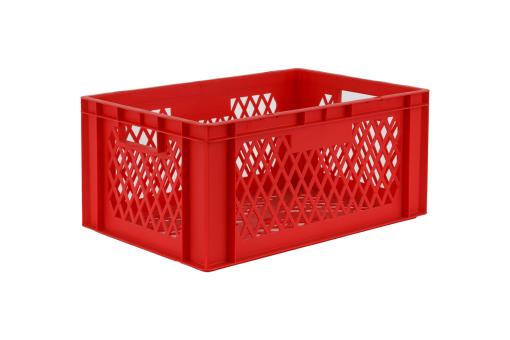 Stacking box Dina 270 3 red 600 x 400 x 270 mm 