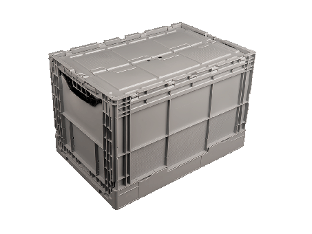 Collapsible box Vaun 6440 V1 grey-black 600 x 400 x 400 mm 