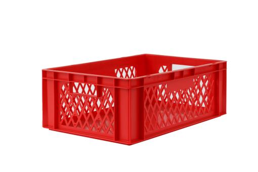 Stacking box Dina 210 2 red 600 x 400 x 210 mm 