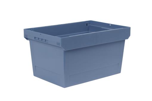 Nestbarer Behälter Nestro 6432 S taubenblau 600 x 400 x 323 mm 