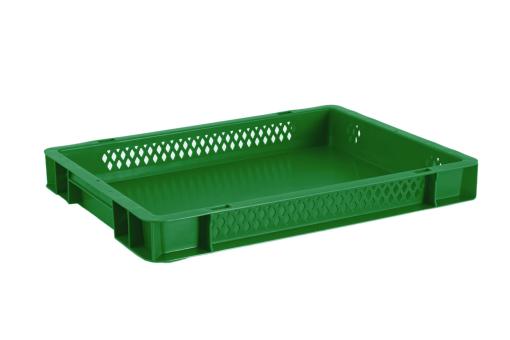 Stacking box Band 50 2 green 400 x 300 x 50 mm 