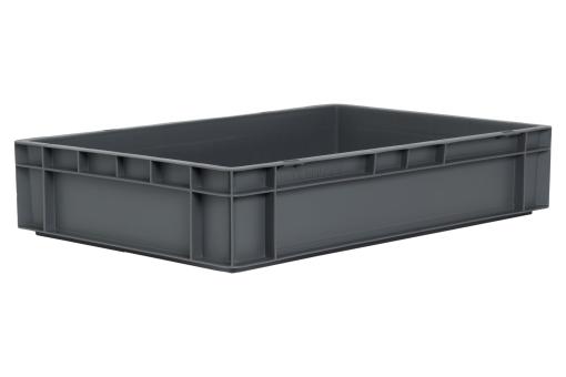 Stacking box Dina 120 1 grey 600 x 400 x 120 mm 