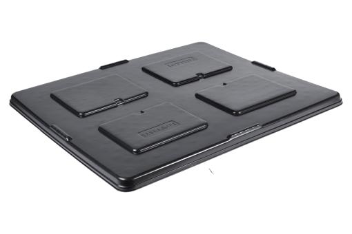 Couvercle amovible en dimensions spécifiques pour Innobox noir 1300 x 1150 mm 