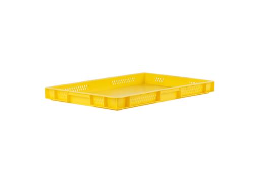 Stacking box Dina 50 2 yellow 600 x 400 x 50 mm 