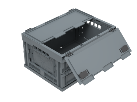 Faltbox Falter 4322 V1 DL Greenline dunkelgrau 400 x 300 x 230 mm 