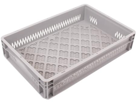 Stapelbak Base 6412 2 OG grijs 600 x 400 x 120 mm 
