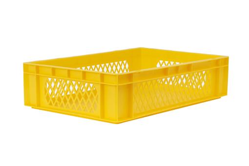 Stacking box Dina 145 2 yellow 600 x 400 x 145 mm 