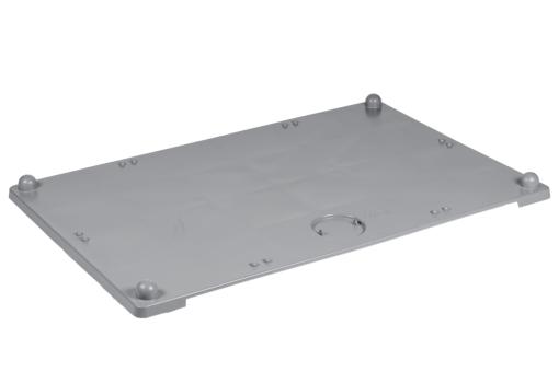 Oplegdeksel 1200 x 800 voor Noco 2885 lichtgrijs 1215 x 815 x 30/65 mm 