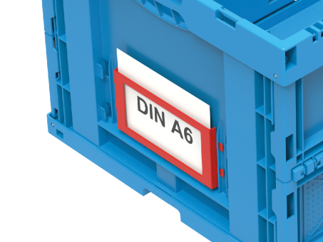 Accessories Label holder suitable for Folding red 160 x 80 mm 