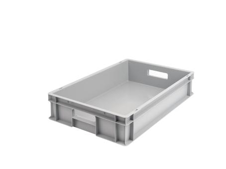 Stacking box Ronny 120 DG light grey 600 x 400 x 120 mm 