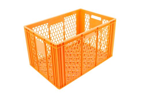 Stacking box Robo 349 yellow-orange 600 x 400 x 349 mm 
