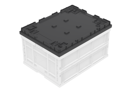 Drop-on lid 800 x 600 suitable for Folding black 807 x 608 x 73 mm 