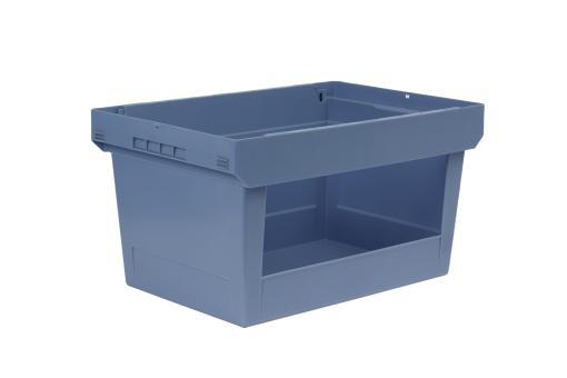 Nestbarer Behälter Nestro 6432 EL taubenblau 600 x 400 x 323 mm 