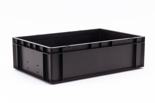 Leitfähiger Stapelbehälter (ESD) Dina 175 1 cond schwarz 600 x 400 x 175 mm 