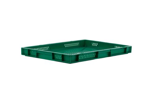 Stacking box Dina 50 3 green 600 x 400 x 50 mm 
