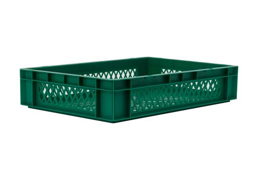 Stacking box Dina 120 3 green 600 x 400 x 120 mm 