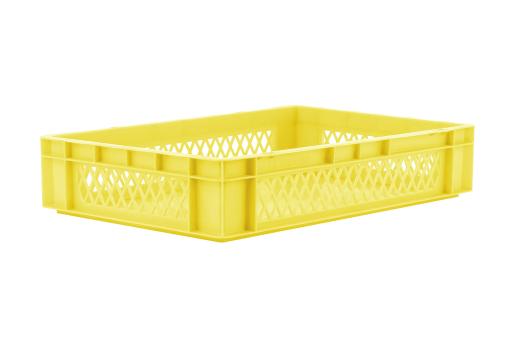 Stacking box Dina 120 2 yellow 600 x 400 x 120 mm 