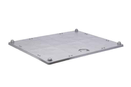 Couvercle amovible 1200 x 1000 pour MegaFold light gris clair 1216 x 1014 x 30/65 mm 