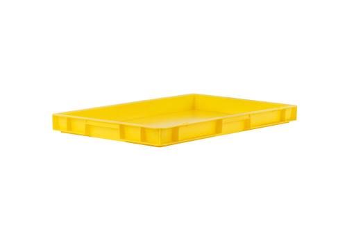 Stacking box Dina 50 1 yellow 600 x 400 x 50 mm 