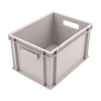 Stacking box Isy 235 DG light grey 400 x 300 x 235 mm 