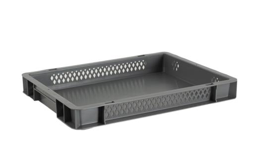 Stacking box Band 50 2 grey 400 x 300 x 50 mm 