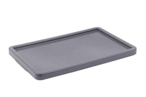 Stülpdeckel im Sondermaß grau 580 x 360 mm 