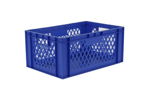 Stacking box Dina 270 2 blue 600 x 400 x 270 mm 