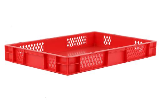 Stapelbehälter Dina 75 2 rot 600 x 400 x 75 mm 