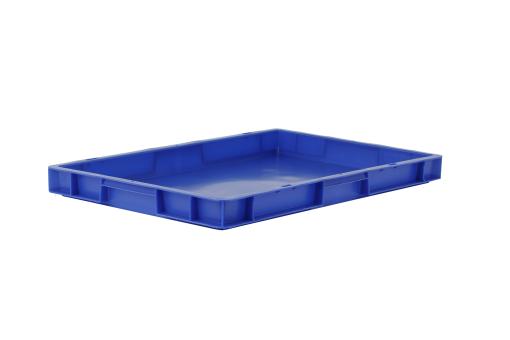 Stacking box Dina 50 1 blue 600 x 400 x 50 mm 