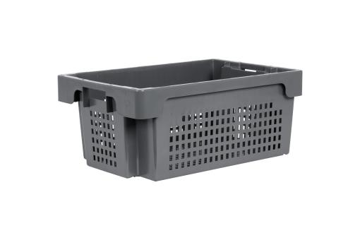 Stack & nest container Tepper 250 3 grey 600 x 400 x 250 mm 