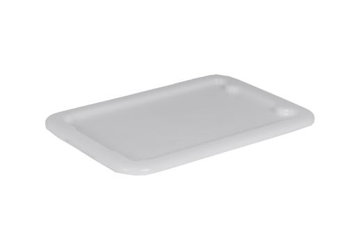 Hooded lid 600 x 400 suitable for Det matt white 600 x 400 mm 